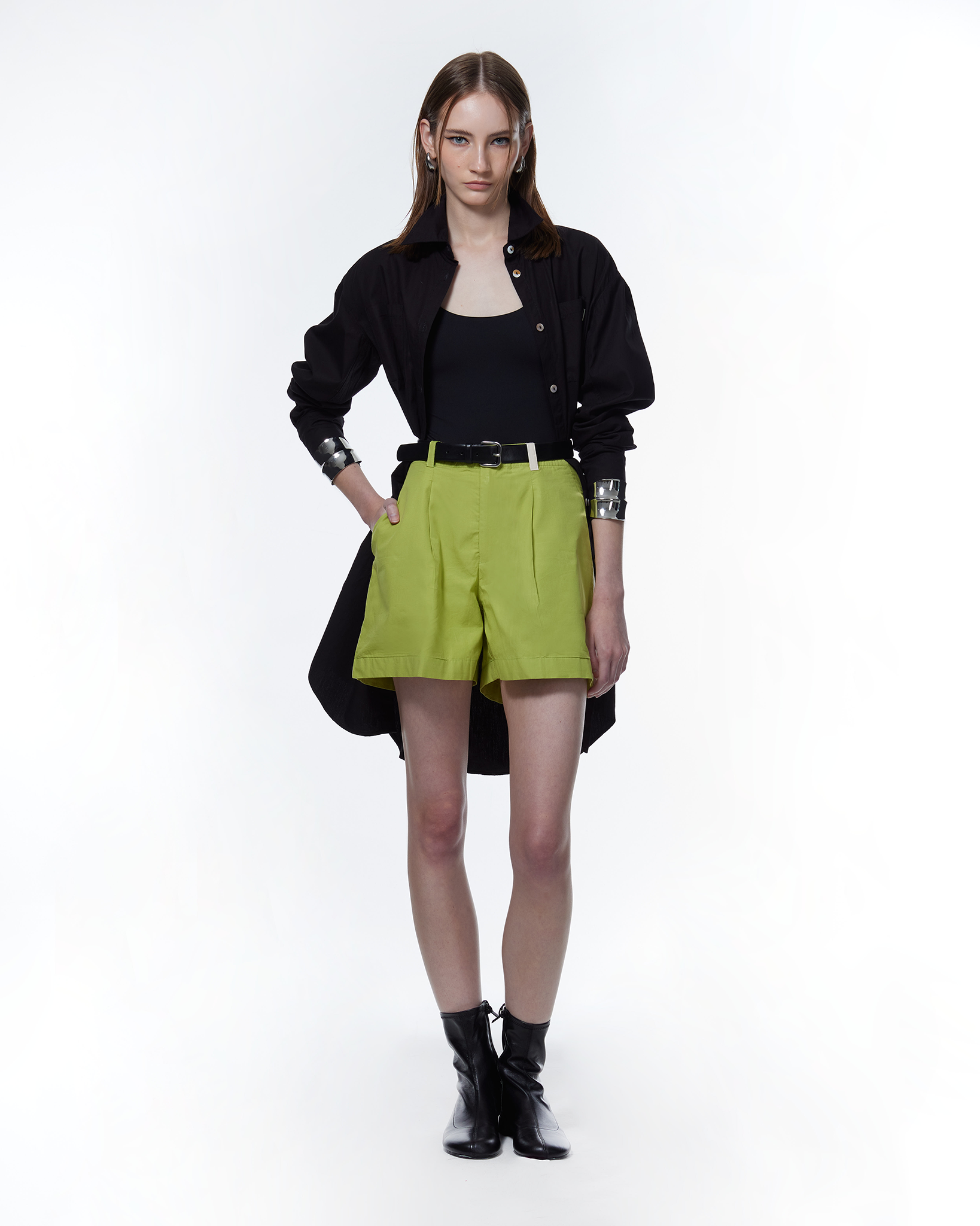 Natalie Tailored TENCEL™ Shorts Green