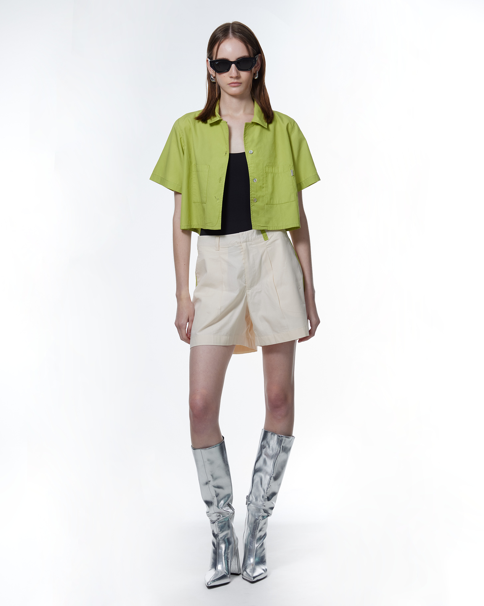 Natalie Tailored TENCEL™ Shorts Cream