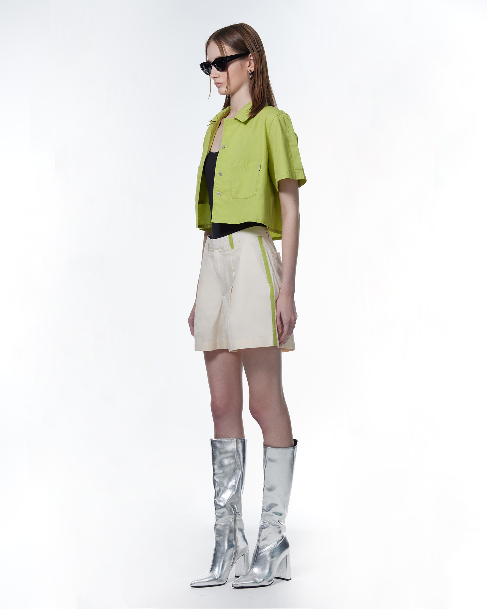 Natalie Tailored TENCEL™ Shorts Cream