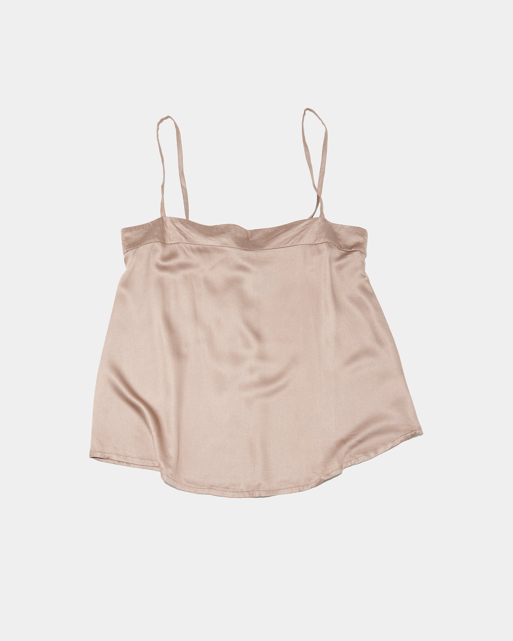 Claris Satin Viscose Cami Beige