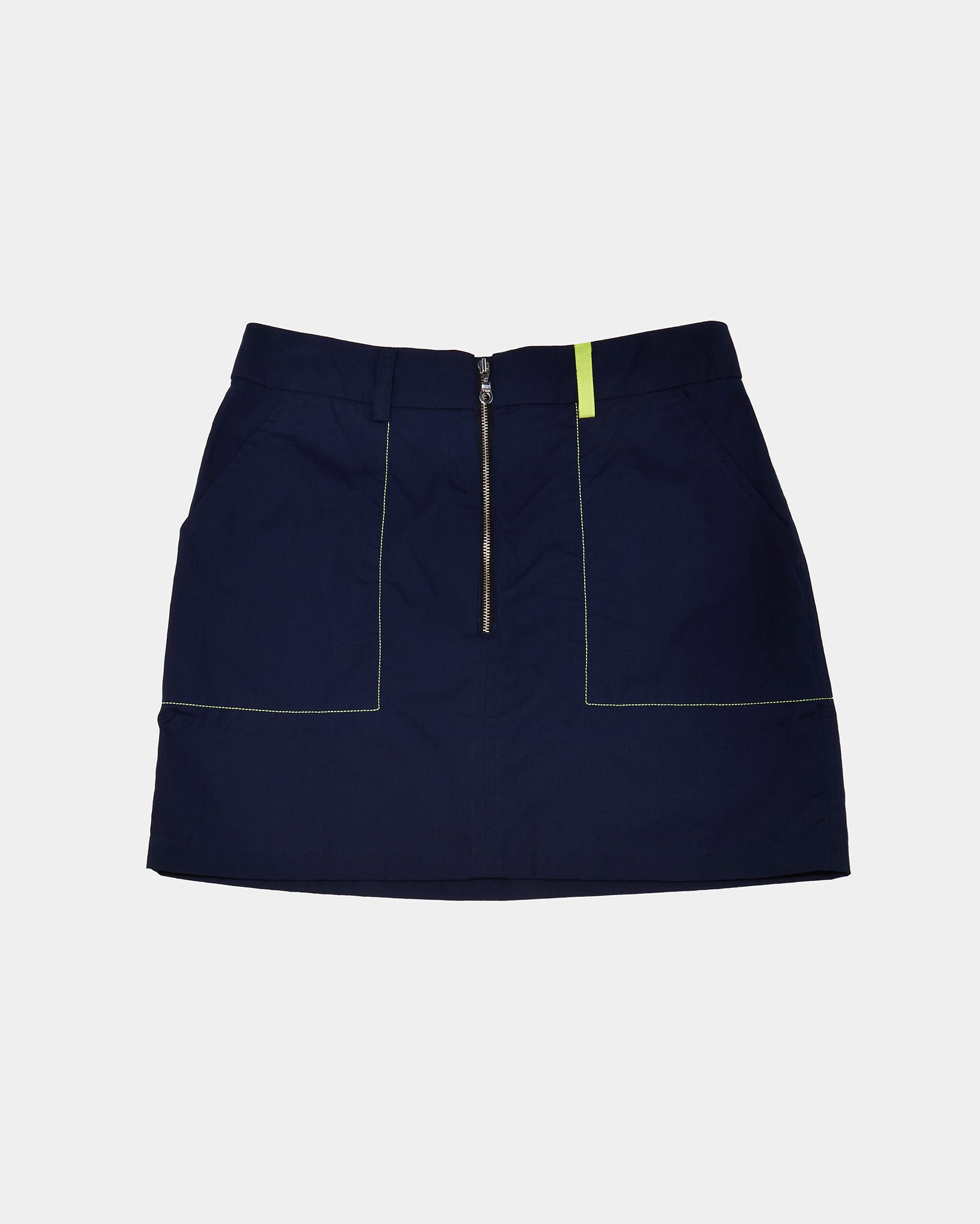 Hana Zipped TENCEL™ Mini Skirt Navy