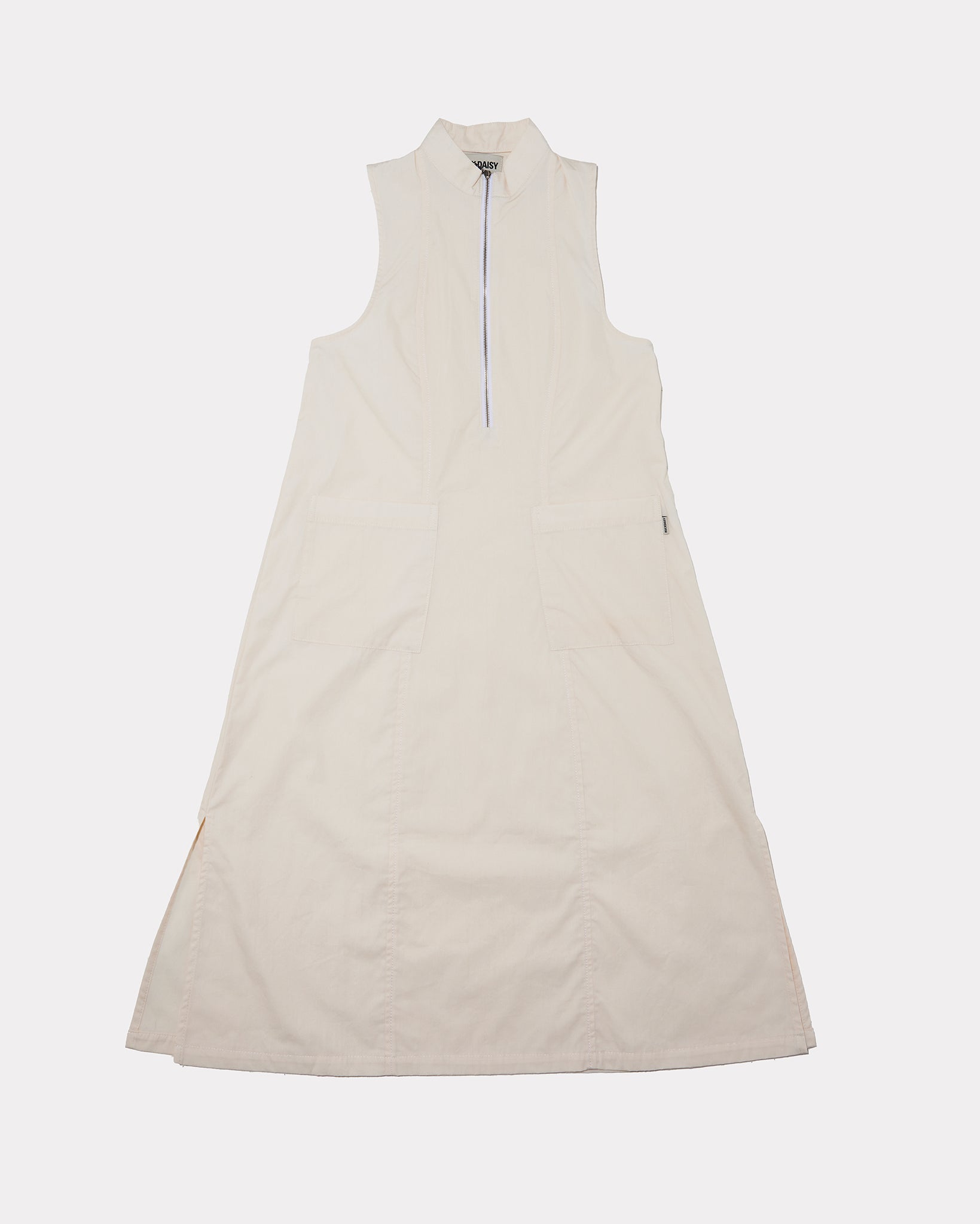 Amelie Sleeveless Zipped TENCEL™ Dress Cream