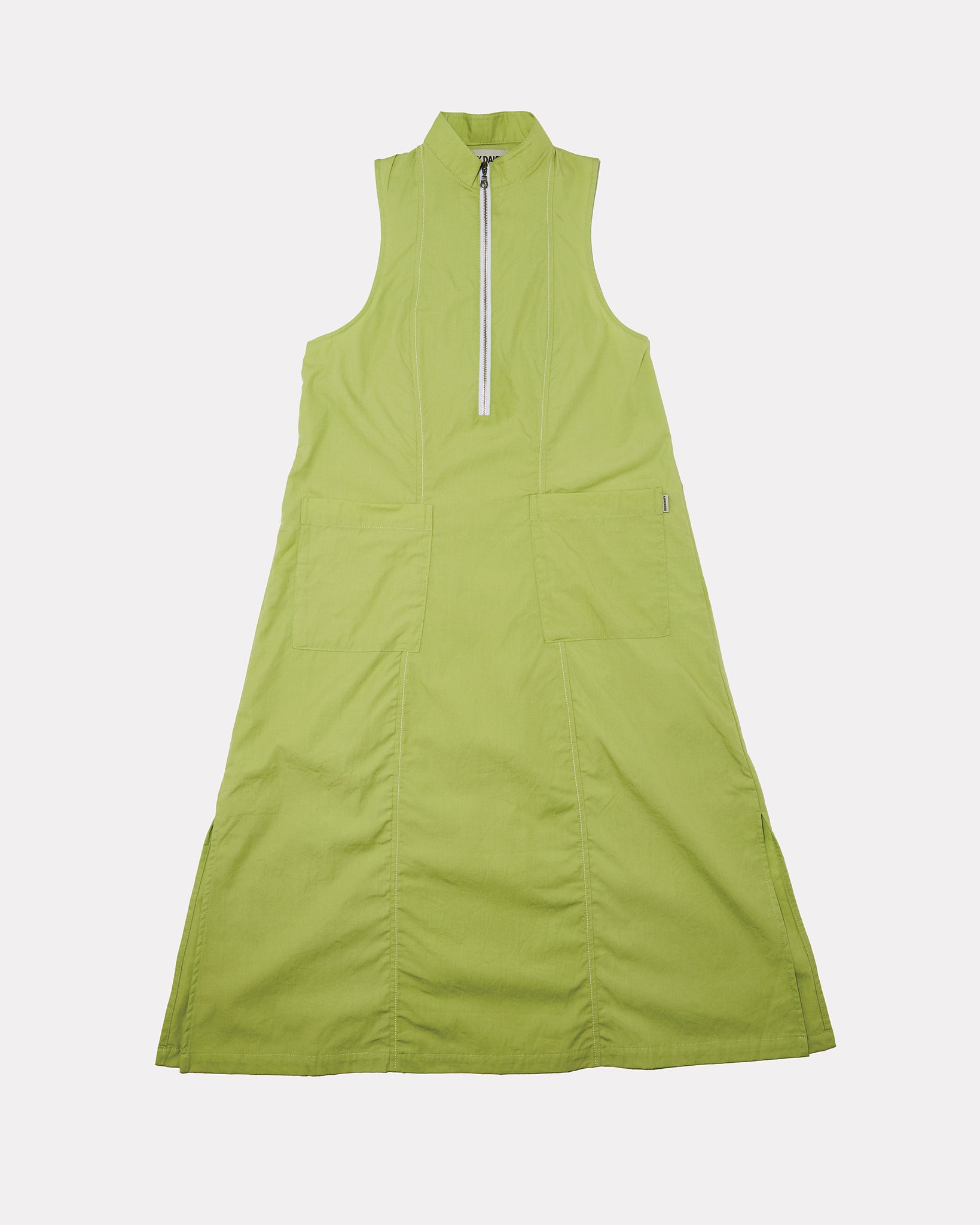 Amelie Sleeveless Zipped TENCEL™ Dress Green