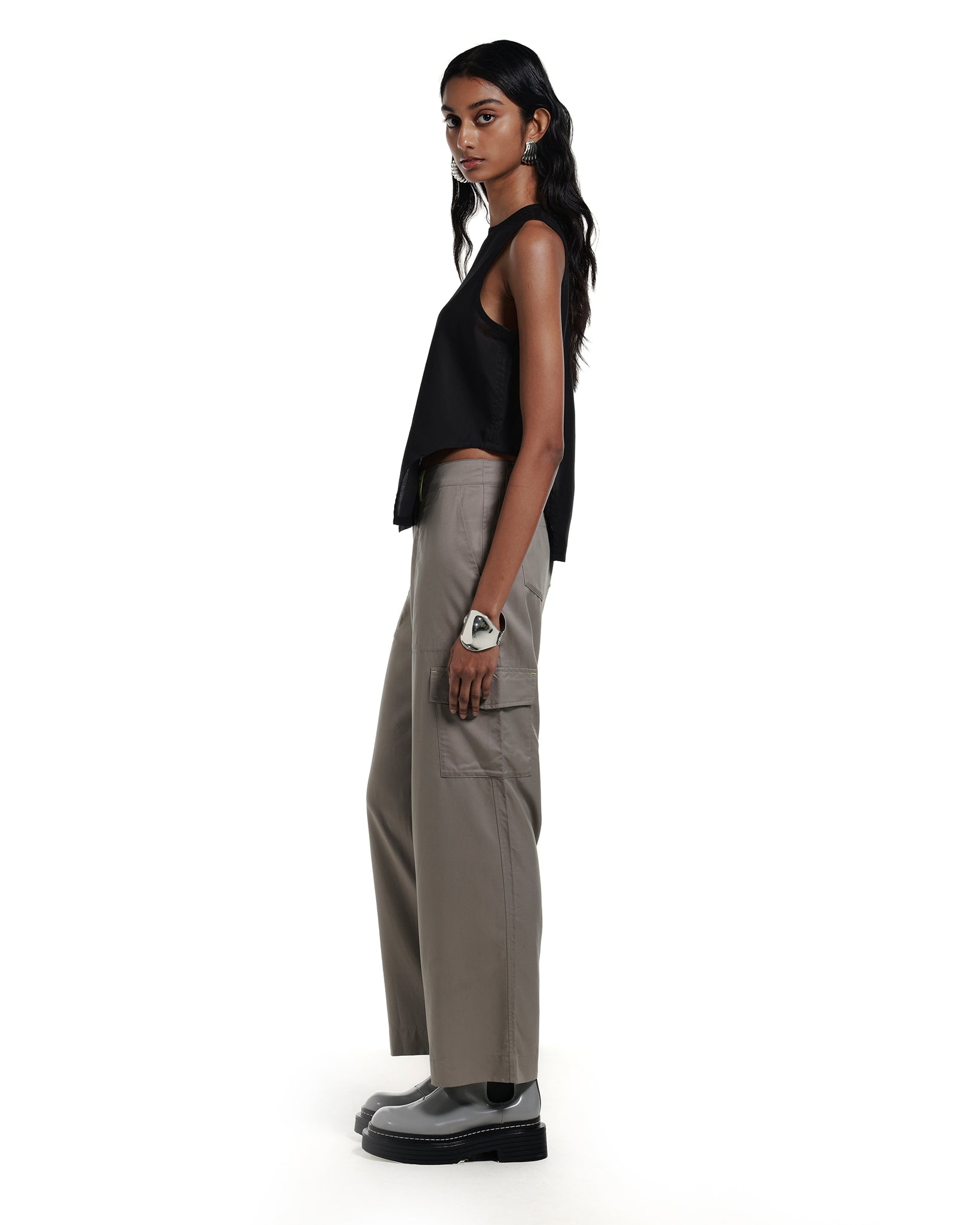 Valentina Woven TENCEL™ Tank Top Black