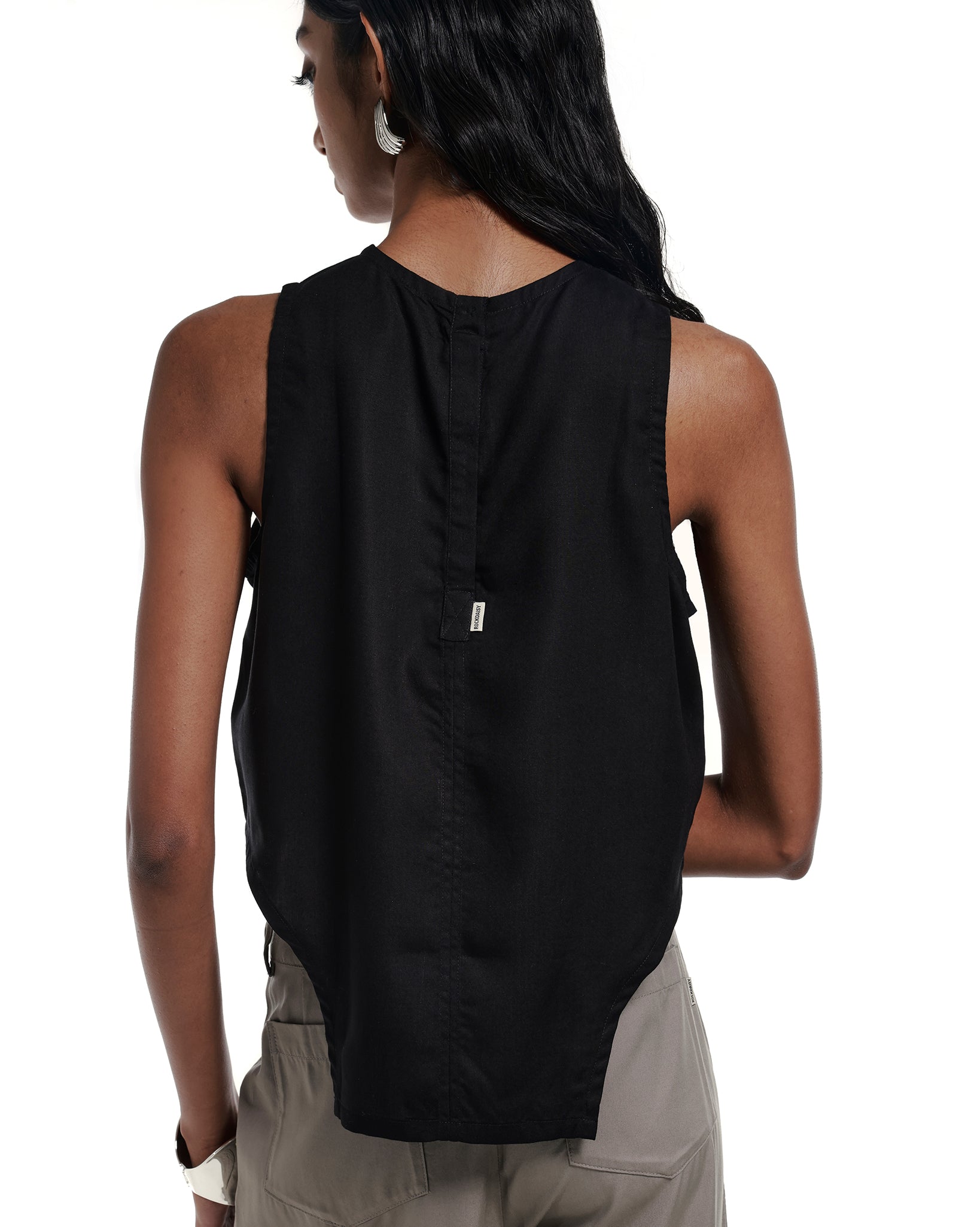 Valentina Woven TENCEL™ Tank Top Black