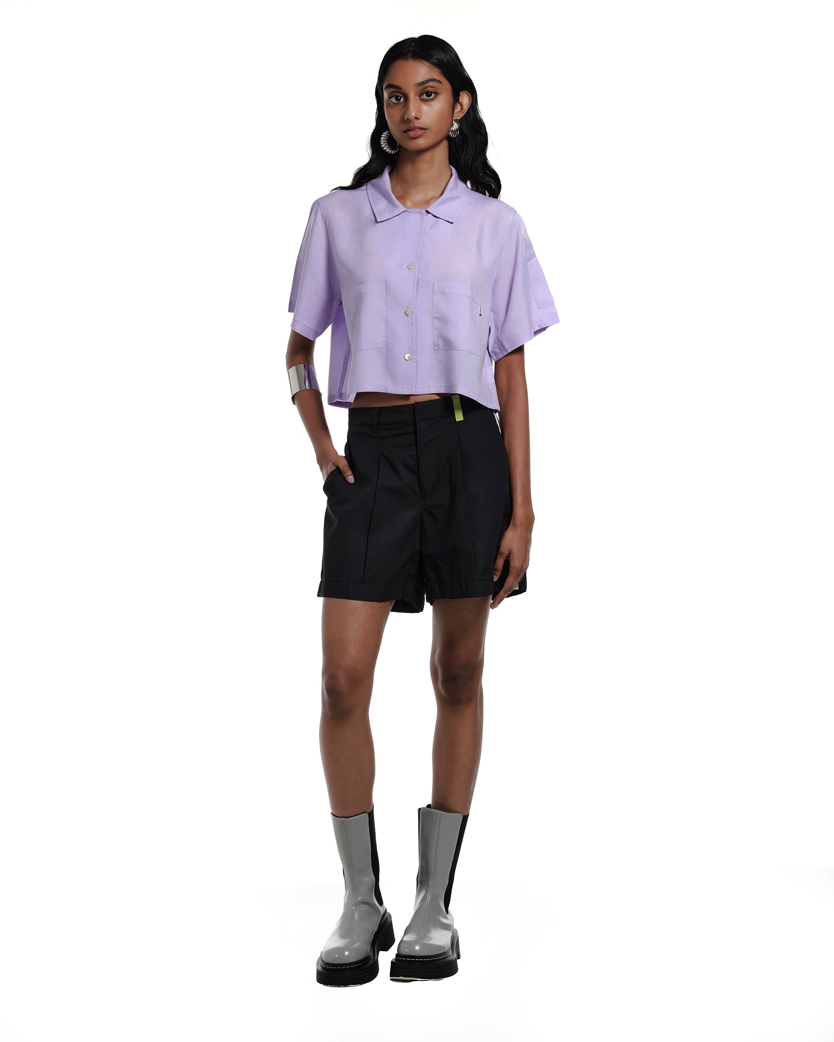 Natalie Tailored TENCEL™ Shorts Black