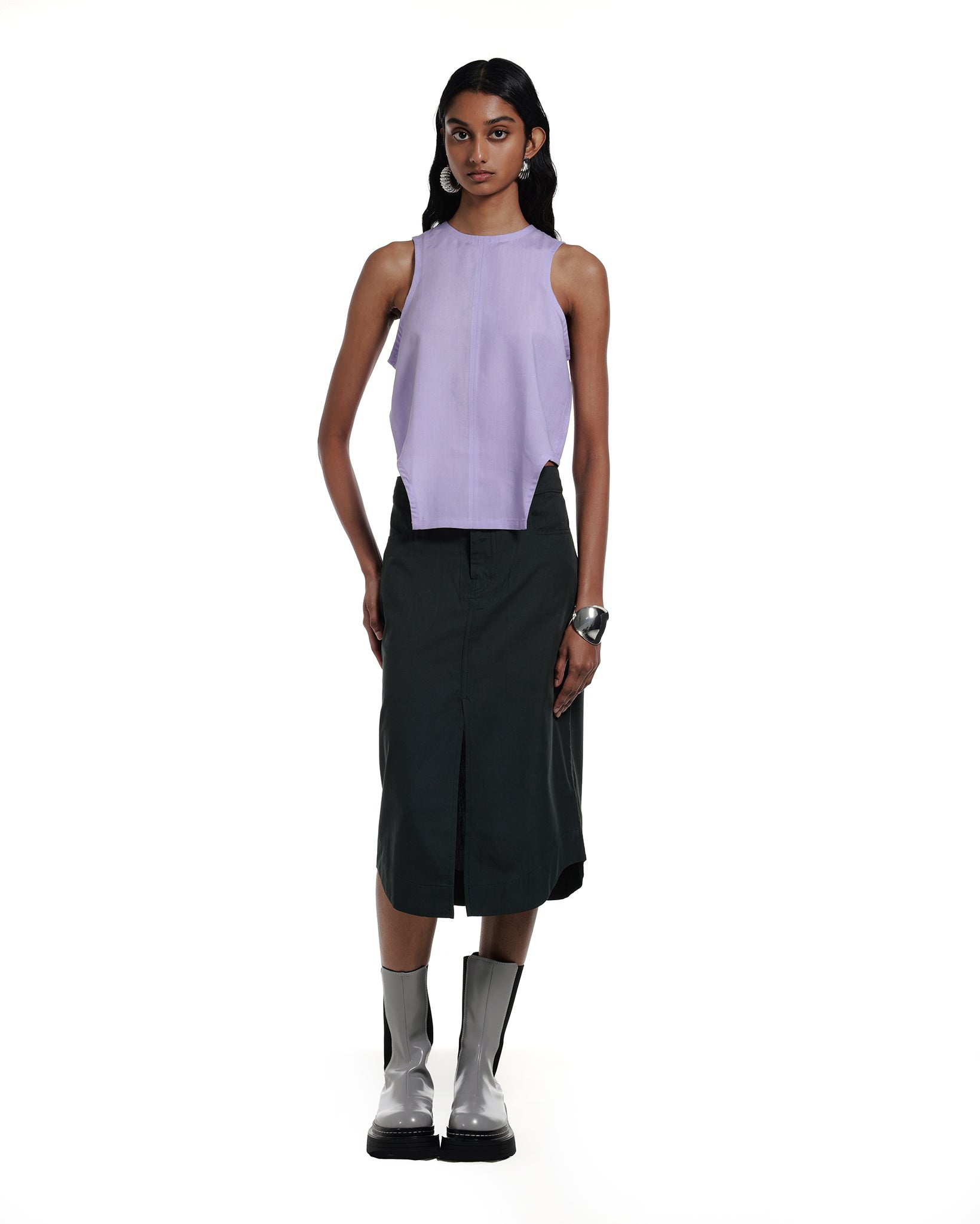 Valentina Woven TENCEL™ Tank Top Lavender