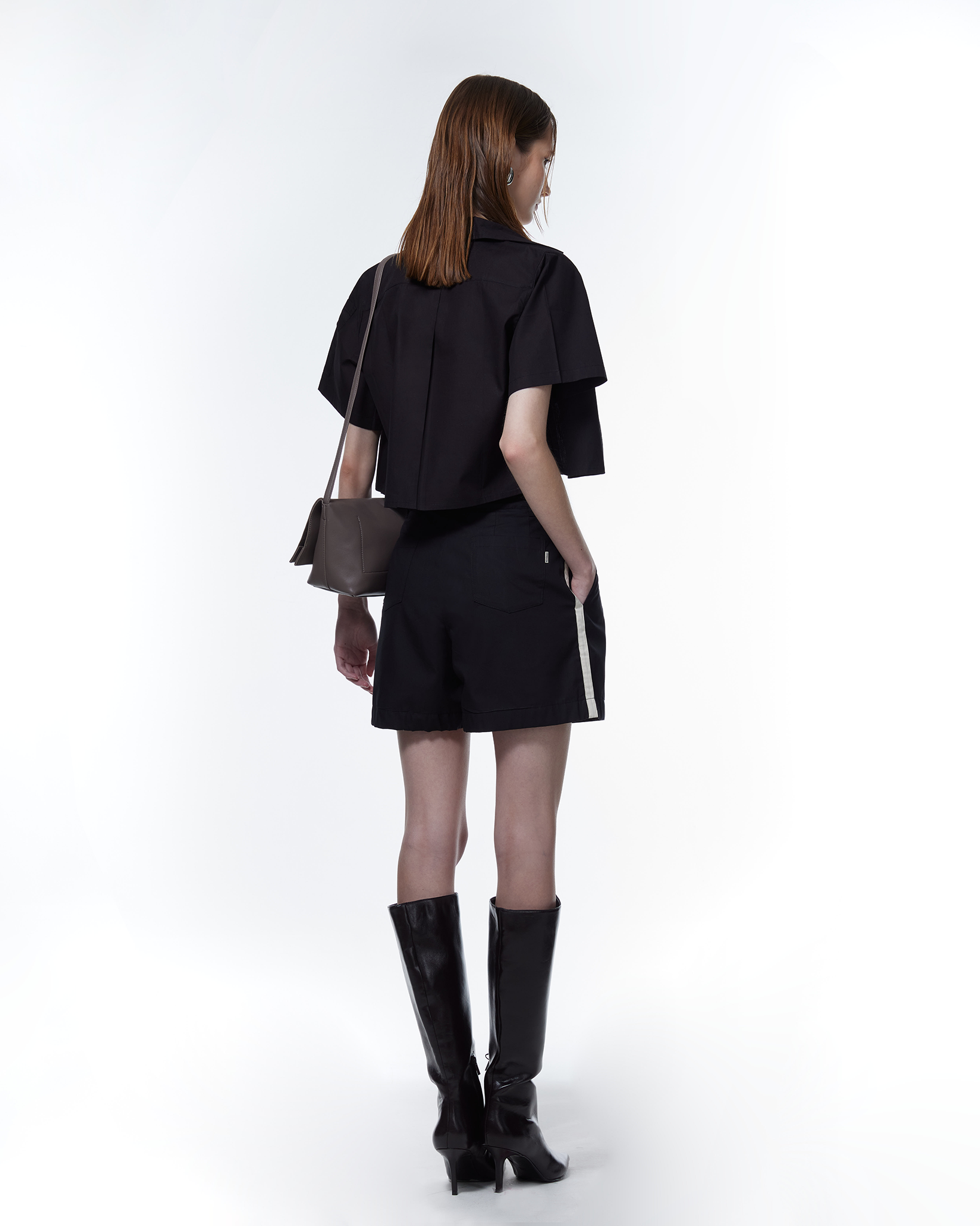 Natalie Tailored TENCEL™ Shorts Black