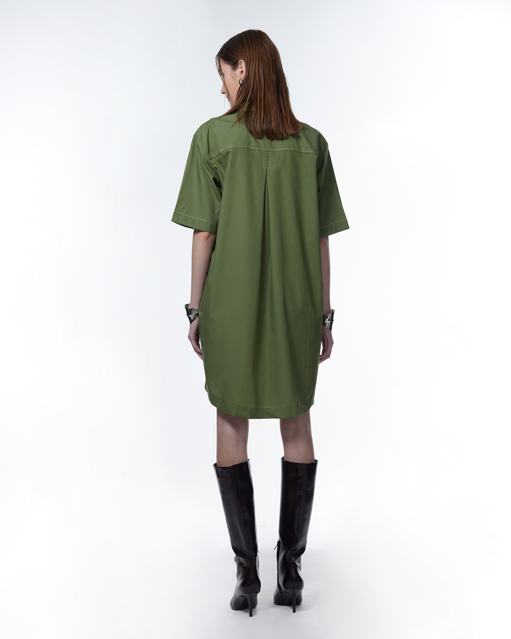 Geri Boxy TENCEL™ Dress Forest