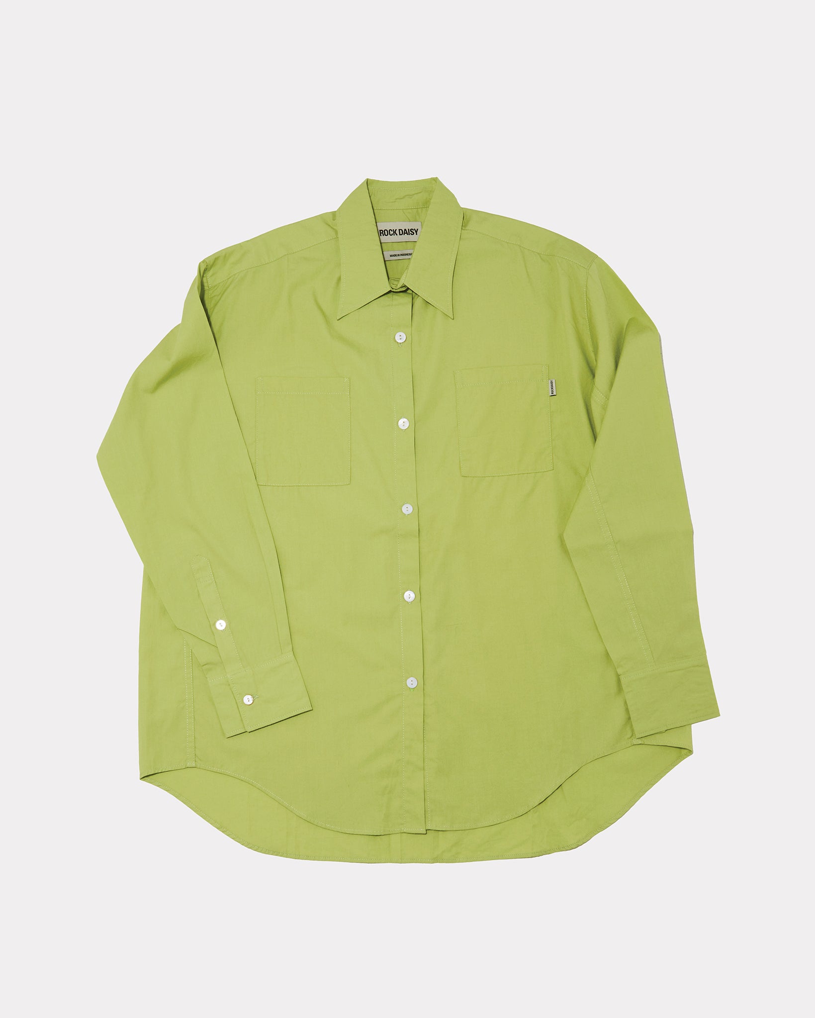 Laura Oversized TENCEL™ Poplin Shirt Green