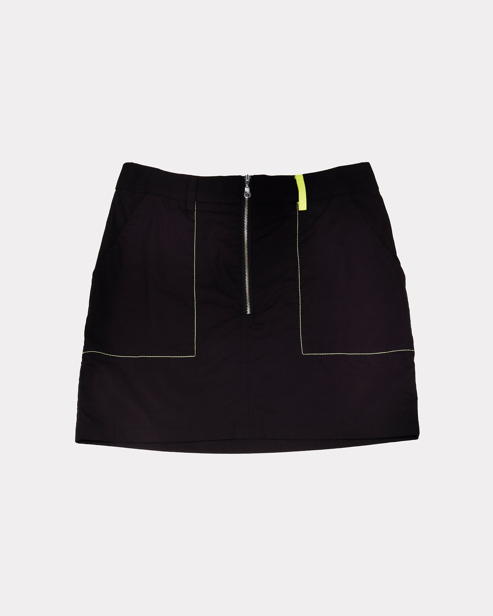 Hana Zipped TENCEL™ Mini Skirt Black