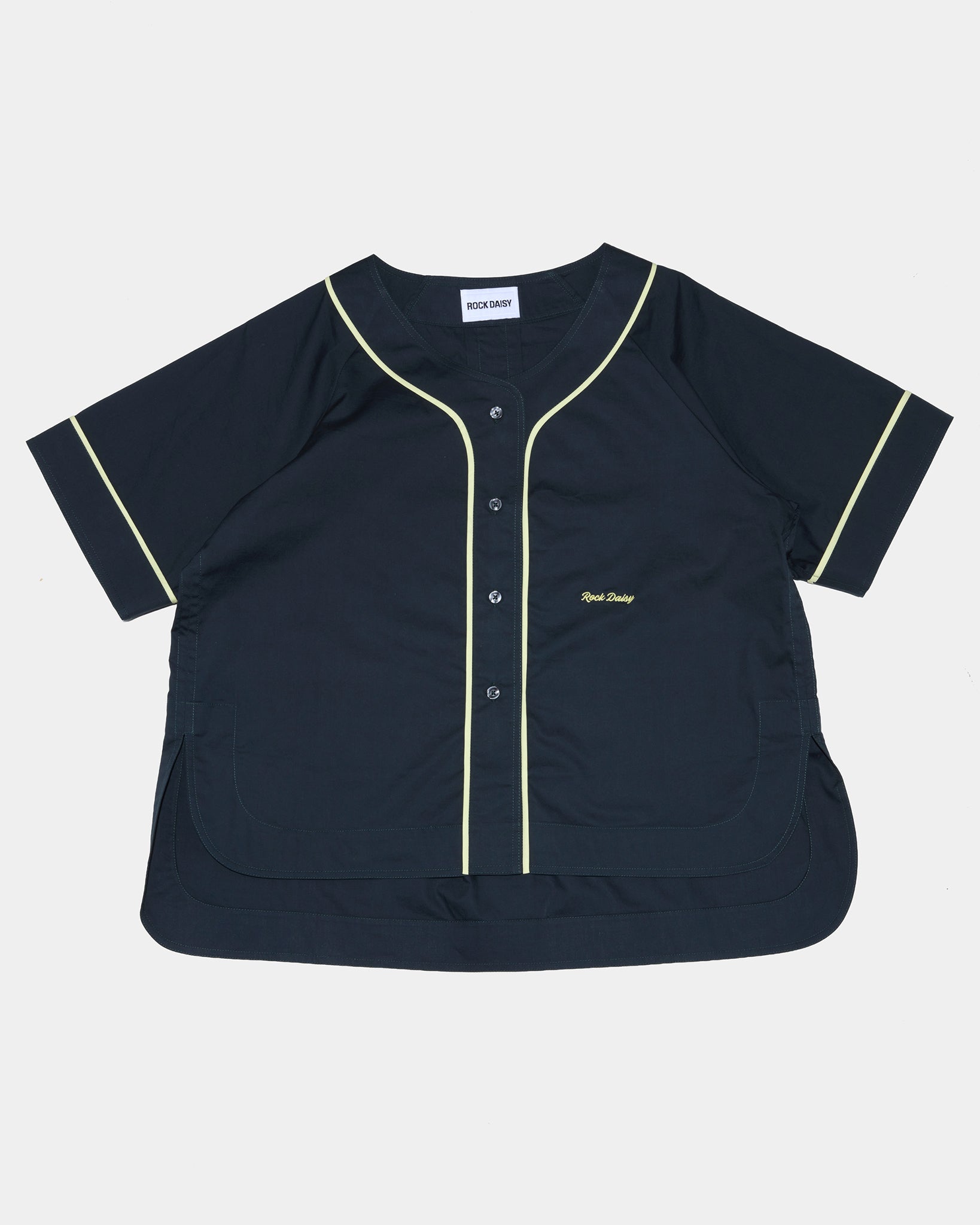 Romy Organic Cotton Baseball Jersey Dark Grey