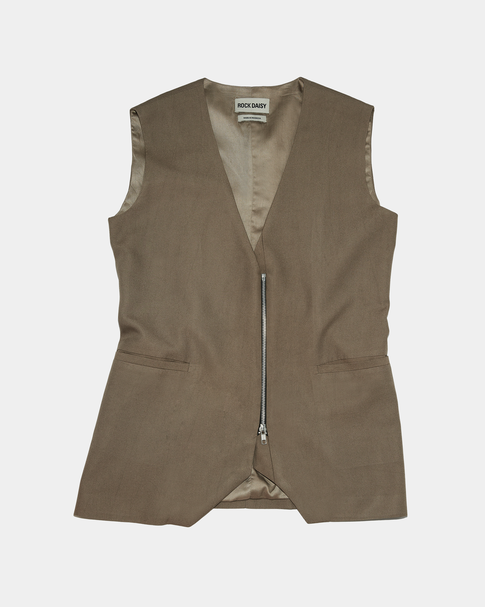 Paola Oversized Vest Cacao